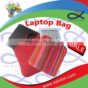 Stripe Neoprene Waterproof Laptop Bag With Binding thumbnail-1