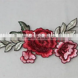 2016 Hot Sale Polyester Knitting Fabric Embroidery Patch Flower Printing for Ladies thumbnail-2