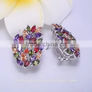 Indian Peacock Designer Earrings Top Design thumbnail-1
