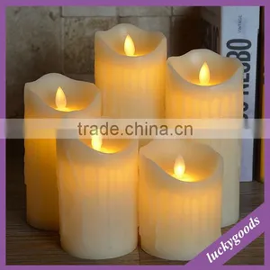 LPL057 Christmas Teardrop Moving Flame Wick Led Candle in High Quality thumbnail-1