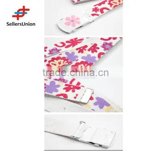 No.1 Yiwu Commission Agent Kawaii Flower Pattern Plain Webbing Waistband Febric Belt for Lady and Girls thumbnail-2