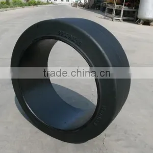 Cheap Warehouse or Airport Trailers Parts Press on Solid Tire 22x9x16 18x7x121/8 21x8x15 28x12x22 thumbnail-5