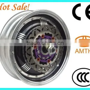 Brushless Scooter Hub Motor, Cheap Electric Scooter Motor, High Power Brushless DC Electric Hub Motor With Wheel, AMTHI thumbnail-1