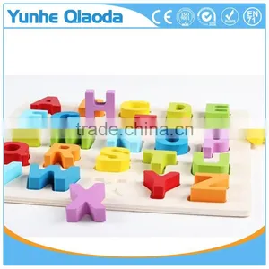 Hot Sales Kids Learnign Toy Wooden Alphabet and Digital Puzzle for Preschool thumbnail-3