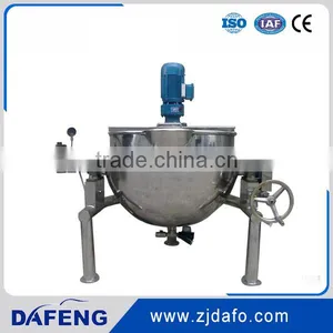 Stainless Steel Steam Cooking Jacketed Kettle With Agitator thumbnail-4