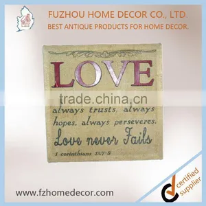 2017 Classical Linen Printing Wooden Wall Frame With Good Quanlity for Decorative thumbnail-1
