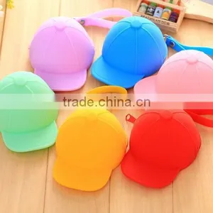 Cy277 Creative Small Silicone Hat Coin Purse Cute Kids Cartoon Mini Wallet Kawaii Bag Coin Pouch Children Purse thumbnail-6