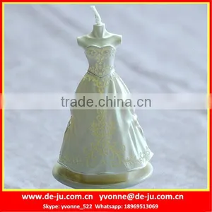 Bride Wedding Long Fluffy Veil Dress Shaped Cheap White Candles thumbnail-1
