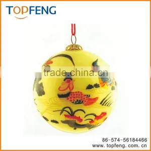 Beauty Glass Christmas Painting Ball/christmas Ornament Glass Ball/inside Clear Glass Ball Christmas Tree Ornament thumbnail-1