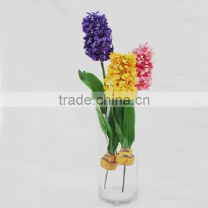 SJ13001009 Guangzhou Factory Wholesale Hyacinth Flower/fabic Silk Flower Hyacinthus thumbnail-1