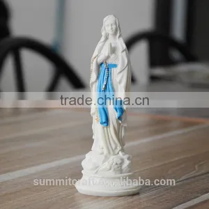 Resin Pure White Virgin Mother Mary Statues thumbnail-1