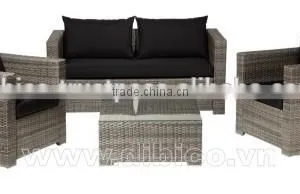 Outdoor Furniture Rattan Sofa Set Of 4 Pcs thumbnail-1