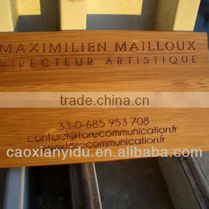 Engraving Wooden Business Name Card thumbnail-1