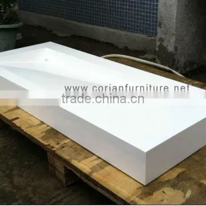 Italian Style Square Solid Surface Bathroom Basin thumbnail-1