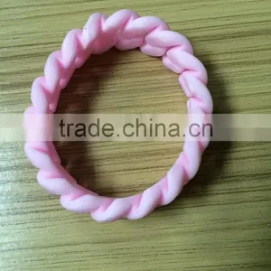 Personalized Compilation Hemp Flowers Shaped Silicone Bracelet thumbnail-1