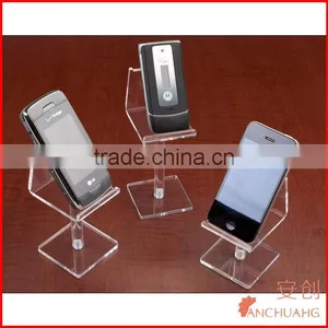 Clear Acrylic Cell Phone Risers, Set of 3 thumbnail-1