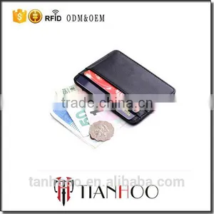 Custom Personalized Soft Sheepskin Leather Ultra Thin Card Holder thumbnail-1