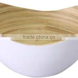 Spun Bamboo Salad Bowls, Lacquered Bamboo Salad Bowls thumbnail-3