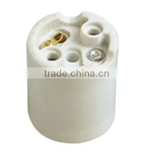 CE RoHS Certificated E26 E27 Glazed Ceramic Lampholder With Cable thumbnail-5