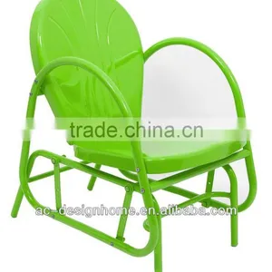 LIME GREEN RETRO METAL TULIP SINGLE GLIDER thumbnail-1