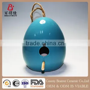 High Quality Ceramic Bird Feeder for Hanging Decor thumbnail-3