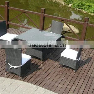 5pcs Beautiful Garden Flat Rattan Wicker Outdoor Furniture Set AY1615 thumbnail-1