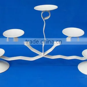5 Lites Wrought Iron Candle Stands thumbnail-1