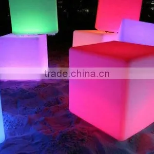 High Quality Rechargeable Color Changing Led Cube thumbnail-1