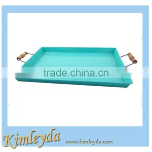 Square Beer Serving Tray in Blue Color thumbnail-1