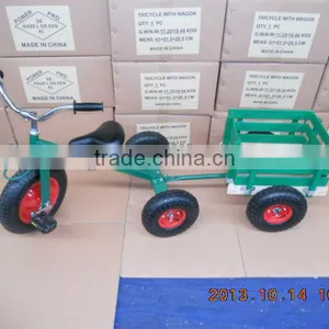 Outdoor Toy/children Ride on Tricycle Toy TC1803F Red Trailer thumbnail-1
