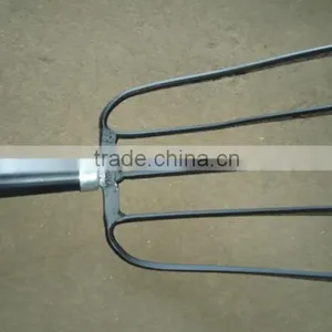 5 Tines , Wood Handle With Carbon Steel Head, Hay Fork, thumbnail-1