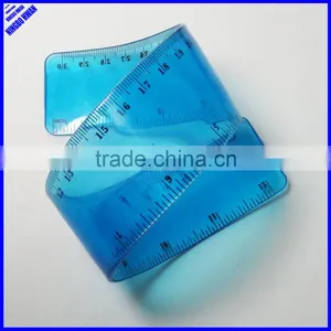 New Designer 30cm Rolling Clear PVC Flexible Curve Ruler thumbnail-1