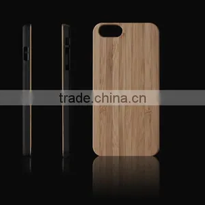 Natural Wooden Wood Bamboo Phone Case For Apple IPhone 6 6s/ Plus 5/5s Cover thumbnail-1