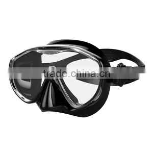 China Diving Mask Black Free Diving Mask One Lens Face Mask Scuba Diving Equipment thumbnail-1