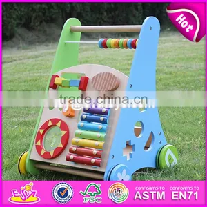 Wholesale Best Design Multi Push Along Wooden Baby Walking Toys W08J001 thumbnail-6