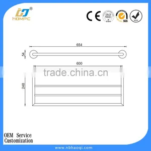 Single Zinc Towel Bar for Bathroom thumbnail-2