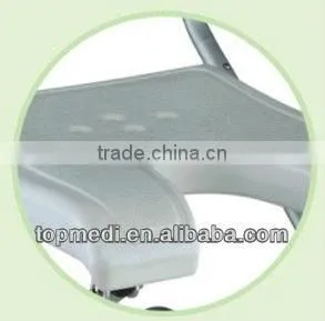 Rehabilitation Therapy Supplies TBB7962L Aluminum Flodable Disable Commode Bath Chair thumbnail-2