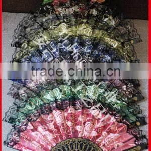 Handmande Rose Pattern Lace Fan thumbnail-3