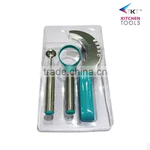 3pc Watermelon Cutter Set,Watermelon Tool Set,Watermelon Clip Fruit Corer ,Watermelon Peeler,wateremelon Knife,watermelon Server thumbnail-1