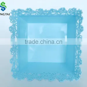 2016 New Style Plastic pp Square Fruit Basket With Sunflower thumbnail-1