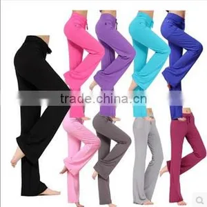 Wholesale Women Modal Yoga Leggings Pants Yoga Pants Sport Slim Pants thumbnail-1