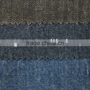 12oz Pure Cotton Flat Blue Jeans Denim Fabric thumbnail-1