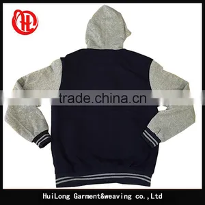 Button Closed Strip Hoody Jacket Mens Polyester Jacket thumbnail-2