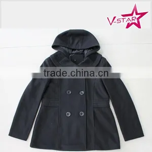 Lady's Fake Wool Jacket Quality Fake Wool Jacket thumbnail-1