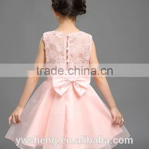 Baby Girl Kid Children Princess Lace Dress Patterns Design With OEM Factory thumbnail-3