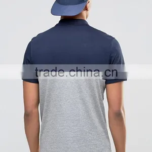 MGOO Cheap Price Custom Printing T-shirt Left Chest Printing Mens Polos Contrast Cotton Spandex Muscle Tops thumbnail-3