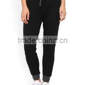 2017 Custom Made Women Sports Fit Ladies Black Jogger Track Pants Wholesale thumbnail-2