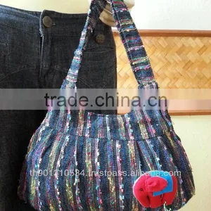 Thai Vintage Woven Fabrics Tote Bag Handbag thumbnail-1