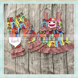 Ibear Store New Production Kid Clothes Shoulder Vest and Long Pants Toddler Boutique Clothing thumbnail-1