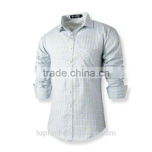 Best Price Customise Mens Heavy Organic Cotton Work Shirt With Check Pattern thumbnail-2